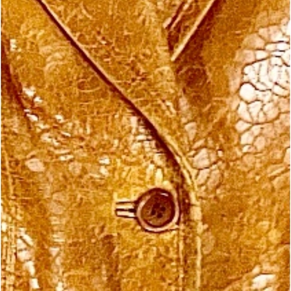 LAUNDRY Embossed Leather Fitted Blazer Jacket S - Picture 4 of 12